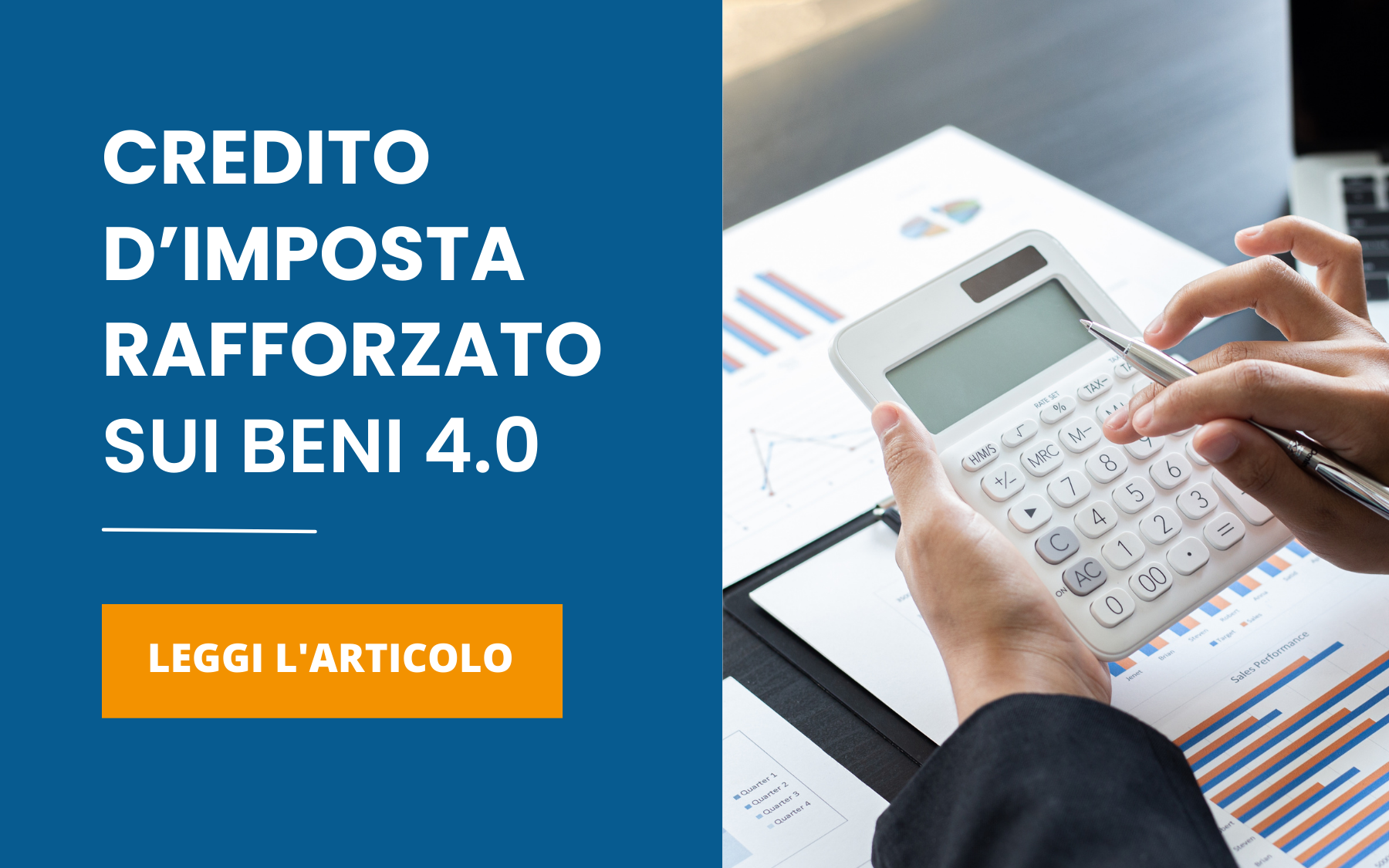 Credito d’imposta rafforzato sui beni 4.0