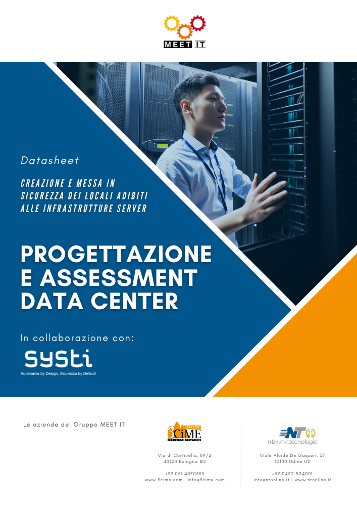 Datasheet PROGETTAZ. e ASSESSMENT DATA CENTER - MEET IT