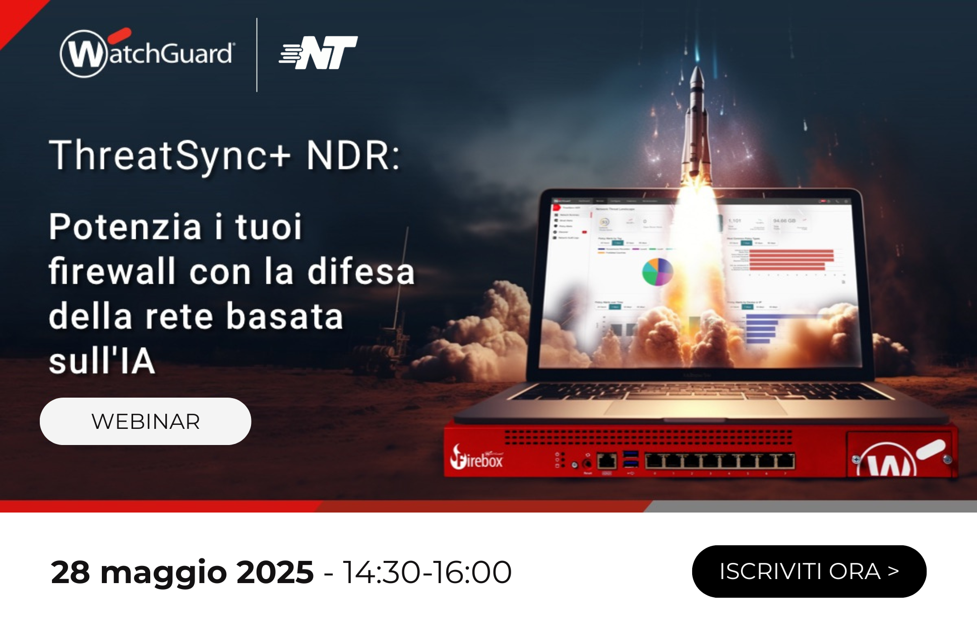 WEBINAR THREAT SYNC+ NDR con WATCHGUARD